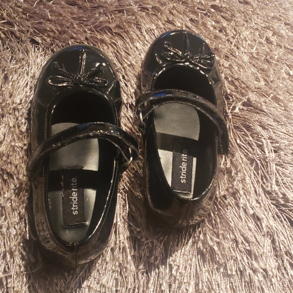 Stride Rite Geneva Black Patent Leather Shoes